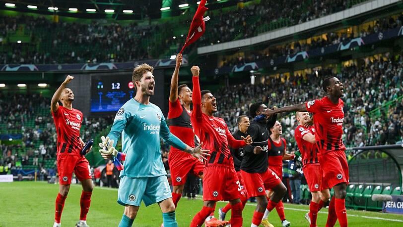 Auch Eintracht Frankfurt überwintert in der Champions League. Auch Eintracht Frankfurt überwintert in der Champions League.