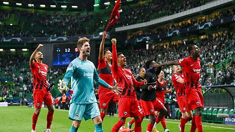Auch Eintracht Frankfurt überwintert in der Champions League.