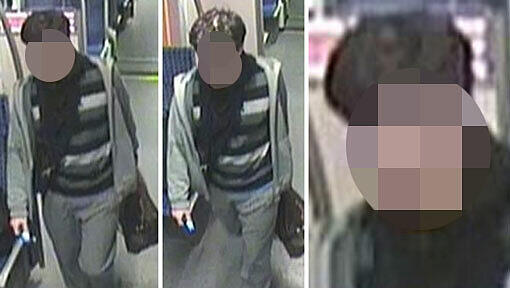 Mit diesen Fotos hatte die Polizei nach einem Mann gefahndet, der einen Zugbegleiter ins S-Bahngleis geschubst haben soll. Der Mann wurde schwer verletzt Mit diesen Fotos hatte die Polizei nach einem Mann gefahndet, der einen Zugbegleiter ins S-Bahngleis geschubst haben soll. Der Mann wurde schwer verletzt