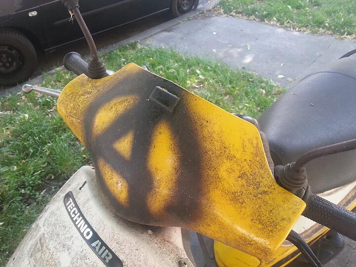 Wer hier wohl seine Spuren hinterlassen hat?