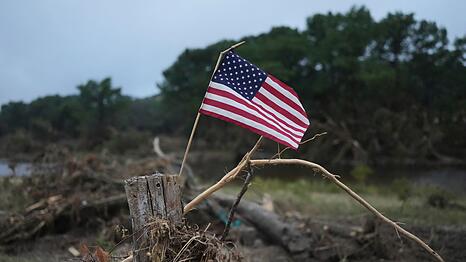 Eine US-Flagge.