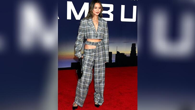 Karomuster haben es Jamie Chung offenbar angetan.