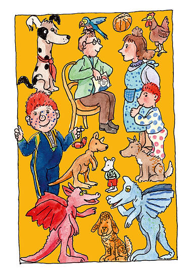 Eine Ilustration von Paul Maar.