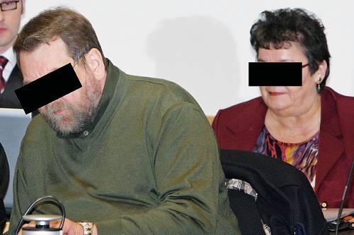 Angeklagt wegen erpresserischen Menschenraubes mit Todesfolge: Werner M. und seine Frau Gabriele