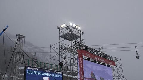 In Val d'Isere wurde wetterbedingt der Weltcup-Slalom abgesagt.
