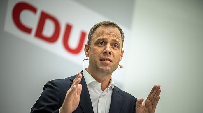 Mario Czaja, CDU-Generalsekretär, spricht.