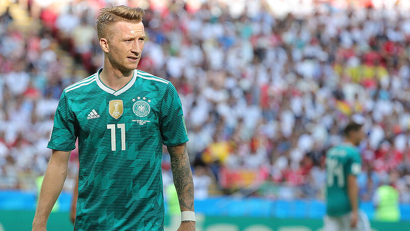 Marco Reus: Note 5
Wie für alle Offensiven galt auch für ihn: Das war gar nichts. Gegen Mexiko und Schweden noch einer der besten Deutschen, biss sich Reus an der südkoreanischen Abwehr die Zähne aus und wirkte fast schon verzweifelt, weil nichts klappen wollte.