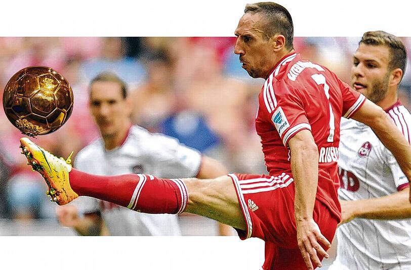 Auf der Jagd nach dem goldenen Ball: Franck Ribéry spielt beim FC Bayern groß auf &ndash; auch, um im Januar zum Weltfußballer gewählt zu werden.