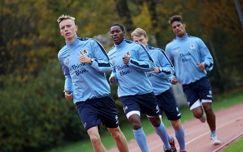 Pieksen und laufen: Die Spieler des TSV 1860 beim Laktattest am Olympiagelände. Klicken Sie sich durch die Bilder.