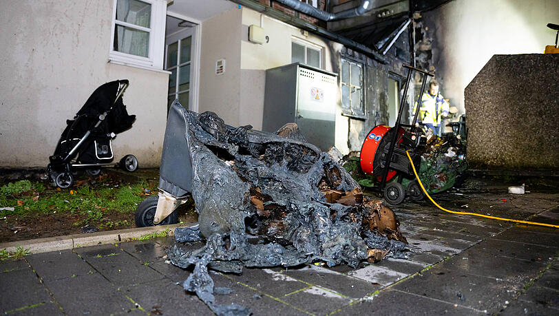 Mülltonnenbrand (Symbolbild)