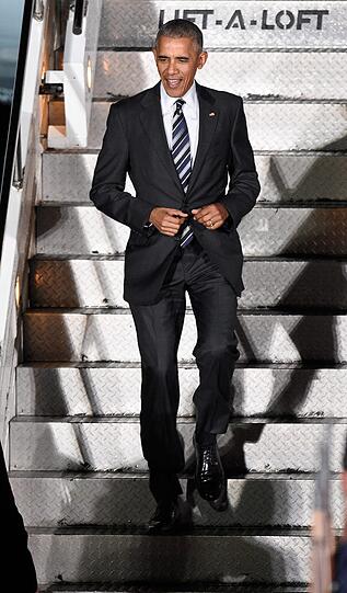 US-Präsident Barack Obama bei seinem Abschiedsbesuch in Berlin.