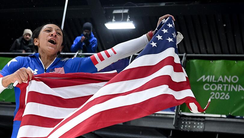 Elana Meyers Taylor aus den USA wurde mit 41 Jahren Olympiasiegerin.