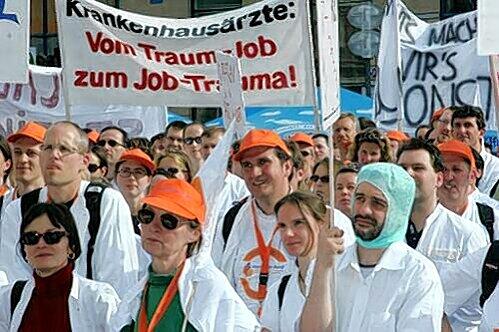 Am Montag gehen die Ärzte städtischer Kliniken in München auf die Straße.