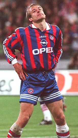 Jürgen Klinsmann 1996 im Trikot der Bayern.
