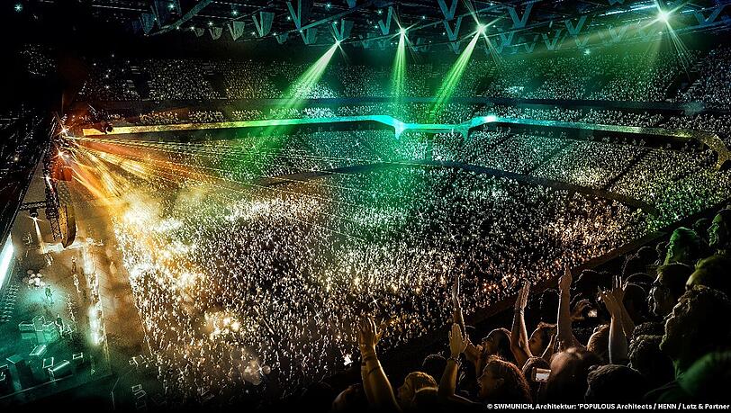 So soll das Konzerterlebnis in der Arena aussehen. So soll das Konzerterlebnis in der Arena aussehen.
