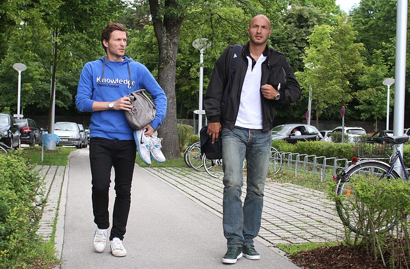 Torjäger Benny Lauth und Verteidiger Necat Aygün sind ebenfalls unterwegs zum Trainingsauftakt.