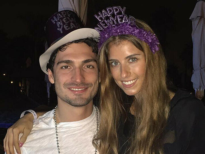 Cathy Fischer mit Mats Hummels an Silvester