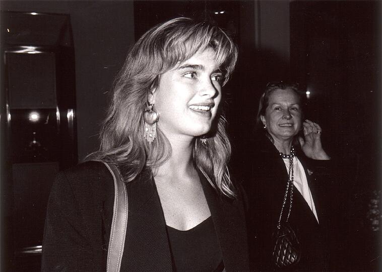 Stars im Vier Jahreszeiten: Schauspielerin Brooke Shields im Jahr 1989