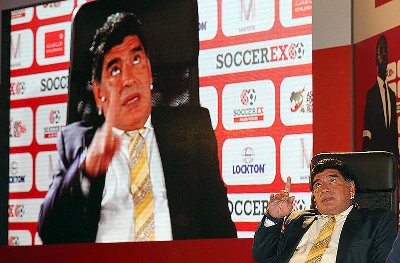 Bald ein mächtiger Mann bei der FIFA? Die argentinische Fußball-Legende Diego Armando Maradona.