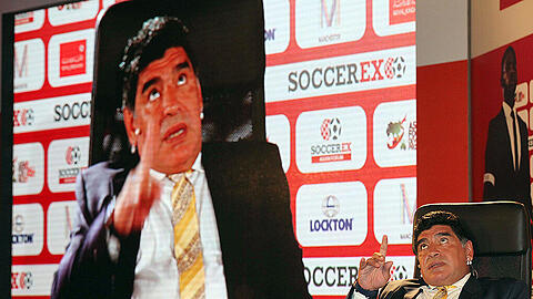 Bald ein mächtiger Mann bei der FIFA? Die argentinische Fußball-Legende Diego Armando Maradona.