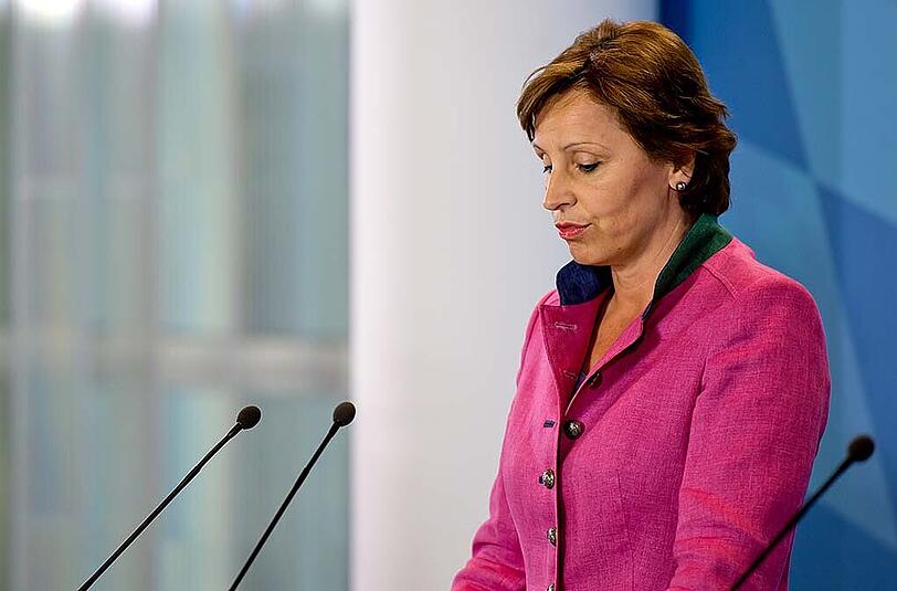 Christine Haderthauer bei ihrem Rücktritt als Staatskanzleichefin im September 2014.