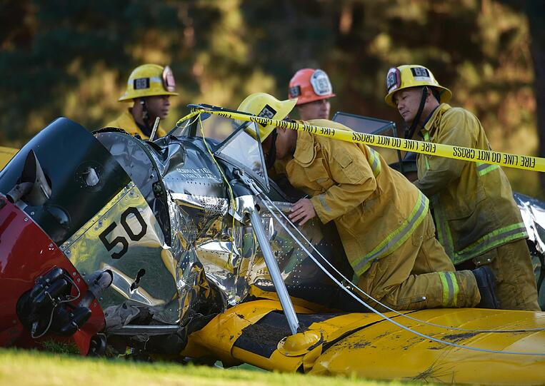 Harrison Ford ist bei seinem Flugzeugabsturz auf einem kalifornischen Golfplatz verletzt worden.