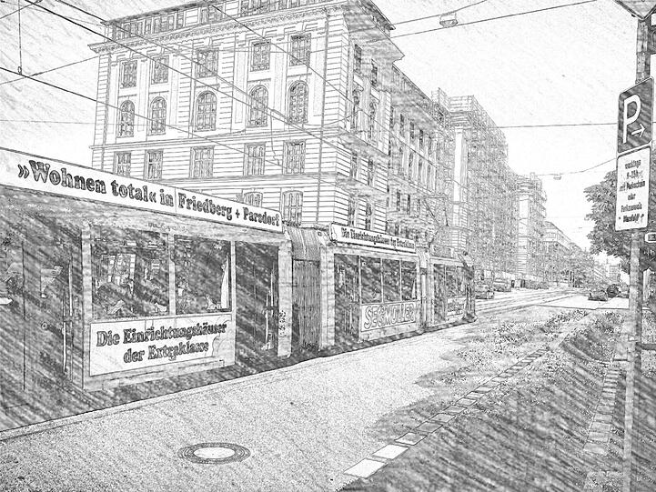 Weitere verfremdete Bilder mit der "Paper Camera". Erkennen Sie München so wieder?