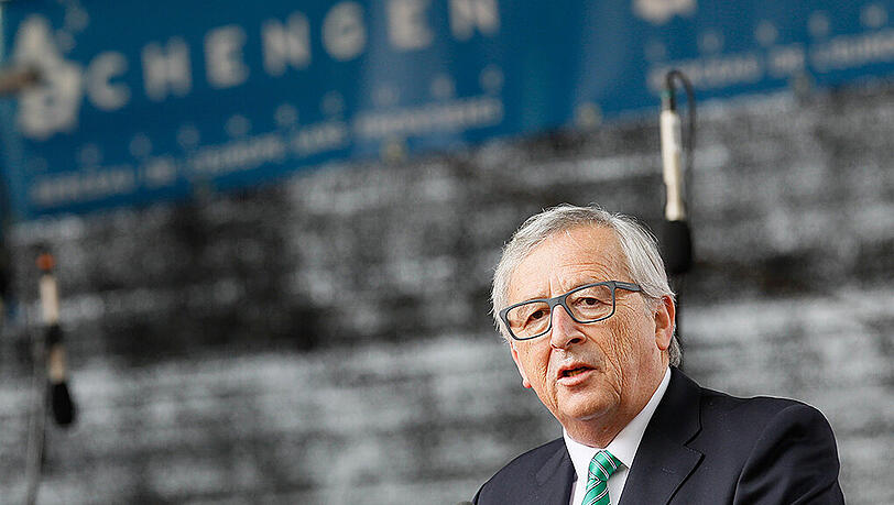 Am Ende mit seinem Latein: EU-Kommissionspräsident Jean-Claude Juncker. Am Ende mit seinem Latein: EU-Kommissionspräsident Jean-Claude Juncker.