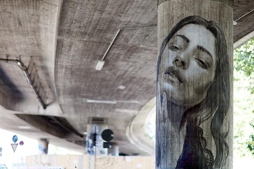 Ein wahres Kunstwerk unter der Candidbrücke. Eintritt: gratis!