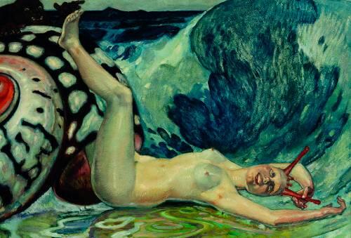 Netter Hingucker: Das Schneckenmädel von Franz von Stuck.