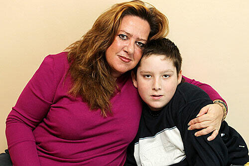 Nandino mit seiner Mutter Liliana