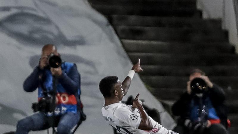 Vinicius Junior von Real Madrid jubelt nach seinem Führungstreffer.