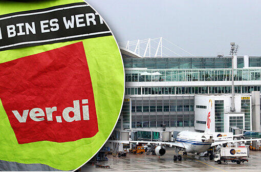 Auch am Münchner Flughafen soll gestreikt werden.