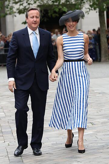 Premierminister David Cameron mit seiner Frau Samantha