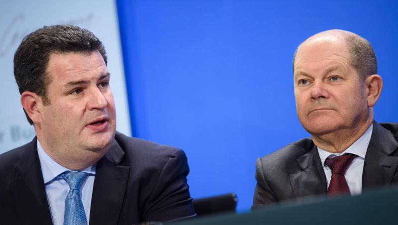 Arbeitsminister Hubertus Heil und Kanzler Olaf Scholz