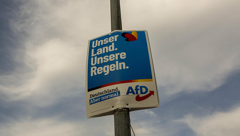 Ein AfD-Wahlplakat, das zur Bundestagswahl 2021 aufgehängt wurde.