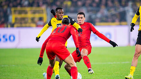 Zaubern sie bald zusammen beim FC Bayern? BVB-Juwel Jamie Gittens steht wohl auf der Einkaufsliste des Rekordmeisters.