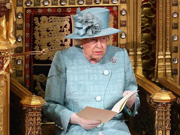 Königin Elizabeth II. bei ihrer "Queen's Speech".