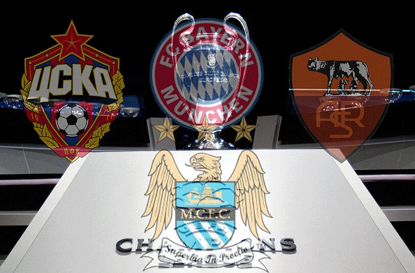 Wieder geht's für die Bayern gegen ZSKA Moskau und Manchester City.