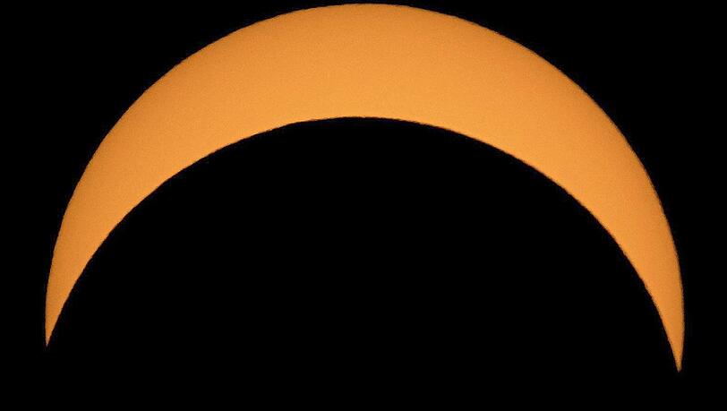 21. August 2017: Der Mond schiebt sich vor die Sonne, zu sehen damals in den USA.