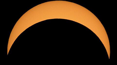 21. August 2017: Der Mond schiebt sich vor die Sonne, zu sehen damals in den USA.