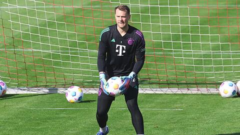 Manuel Neuer im Training des FC Bayern.