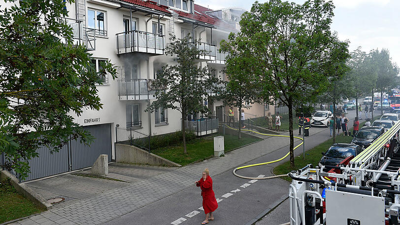 Feuerwehreinsatz am Samstag in der St. Michael Straße in Berg am Laim.