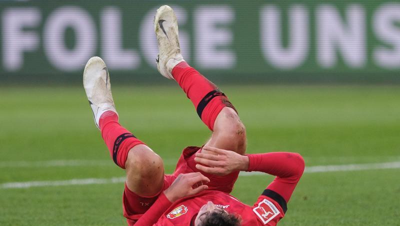 Der Leverkusener Kai Havertz verletzte sich in Wolfsburg. Der Leverkusener Kai Havertz verletzte sich in Wolfsburg.