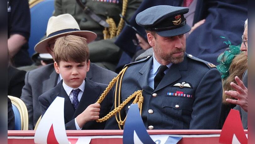 Prinz Louis war nicht ganz zufrieden mit dem Outfit von Vater Prinz William.