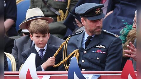 Prinz Louis war nicht ganz zufrieden mit dem Outfit von Vater Prinz William.