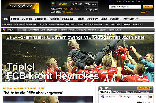 Das schreiben die Websiten der deutschen Zeitungen und Magazine zum DFB-Pokalfinale und dem Triple des FC Bayern München.