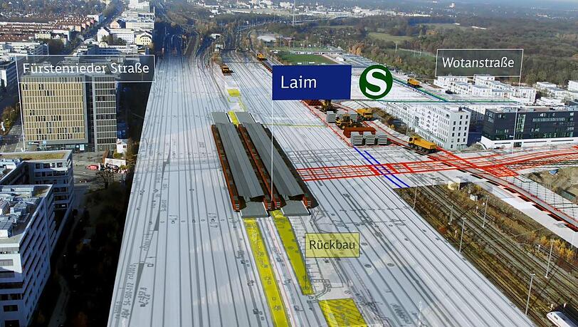 So soll der Laimer Bahnhof irgendwann mal aussehen: Der erste Teil dieses großen Projekts ist nun fertig geworden. So soll der Laimer Bahnhof irgendwann mal aussehen: Der erste Teil dieses großen Projekts ist nun fertig geworden.