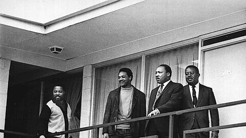 Jesse Jackson 1968 mit Martin Luther King. (Archivbild)
