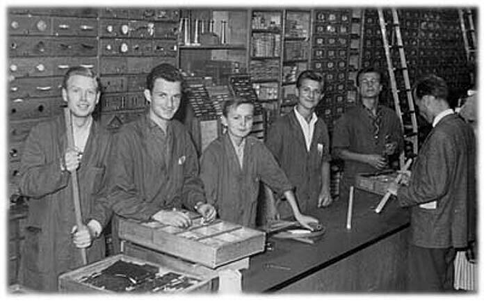 Guter Stimmung: Das junge Suckfüll-Team in den 50er Jahren. Guter Stimmung: Das junge Suckfüll-Team in den 50er Jahren.